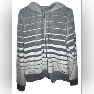 Calvin Klein grey and white full  zip up hoodie. Amazingly soft material perfect